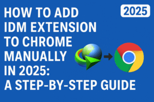 add IDM extension to Chrome manually