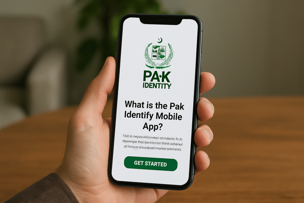 Pak Identity mobile app