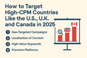 How to Target High-CPM Countries Like the U.S., U.K., and Canada in 2025