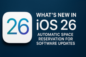 What’s New in iOS 26: Automatic Space Reservation for Software Updates
