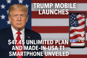 Trump Mobile Launches: $47.45 Unlimited Plan and Made-in-USA T1 Smartphone Unveiled