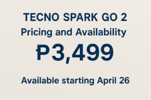 Pricing and Availability of the TECNO Spark Go 2