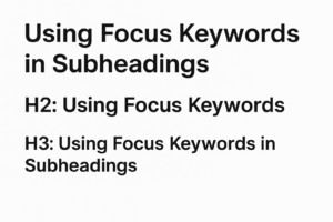Using Focus Keywords in Subheadings (H2, H3)