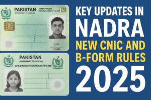Key Updates in NADRA New CNIC and B-Form Rules 2025