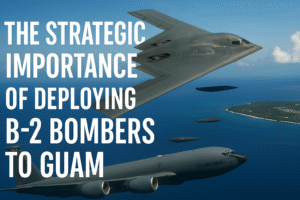 B-2 stealth bombers deployed to Guam, signaling military readiness amid rising tensions with Iran.