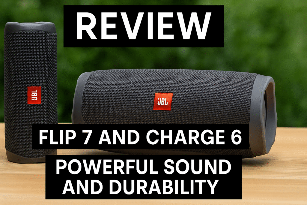 JBL Flip 7 and Charge 6 Bluetooth speakers
