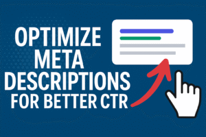 Optimize Meta Descriptions for Better CTR