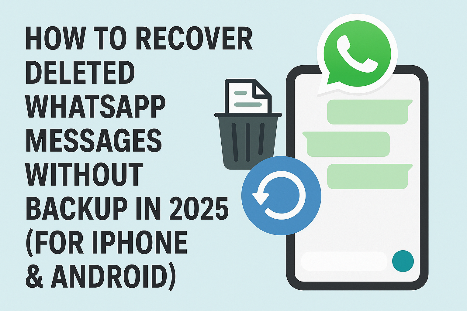 recover deleted WhatsApp messages without backup