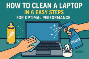 how to clean a laptop